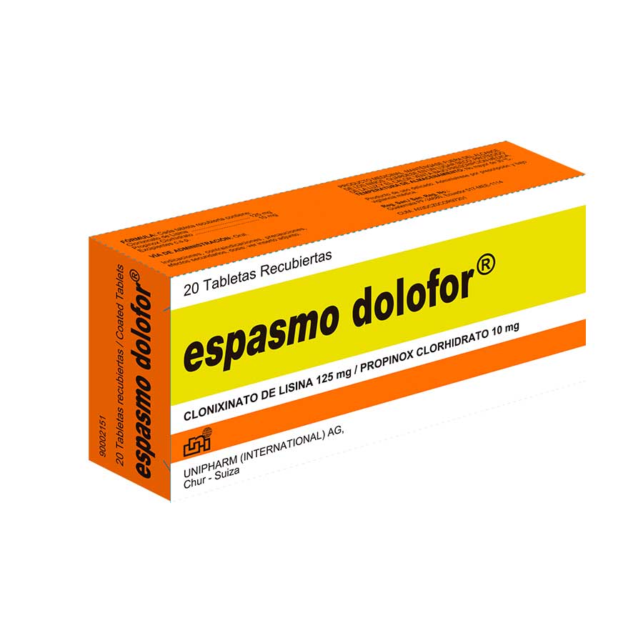 Espasmo dolofor 10/125mg tableta