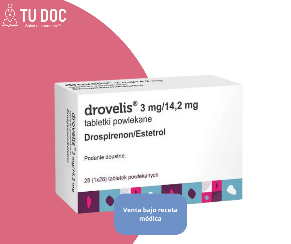 Drovelis Comprimidos Recubiertos 14.2mg/3mg Caja 28 Unidades