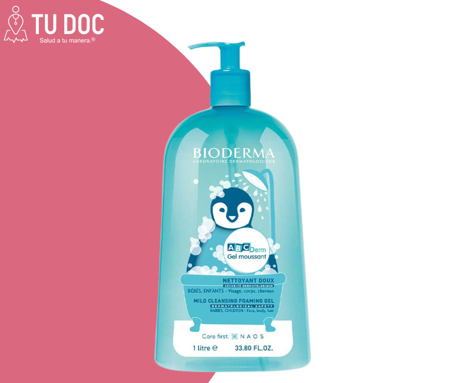 Abcderm Gel Moussant Limpiador Suave Díario de 1 Lt