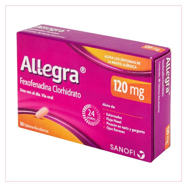 Allegra-Antih Comprimidos 120 Mg