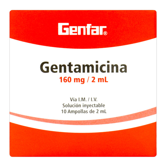 Gentamicina ampollas 160mg