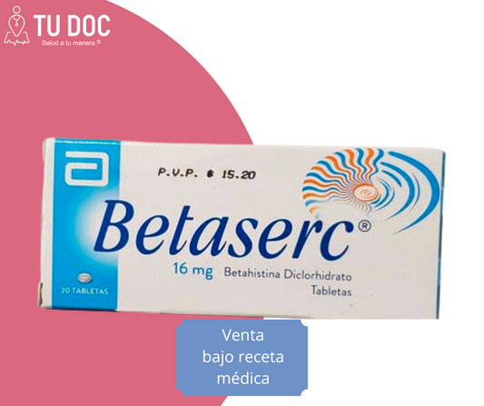 BETASERC 16 mg x 20 Comprimidos