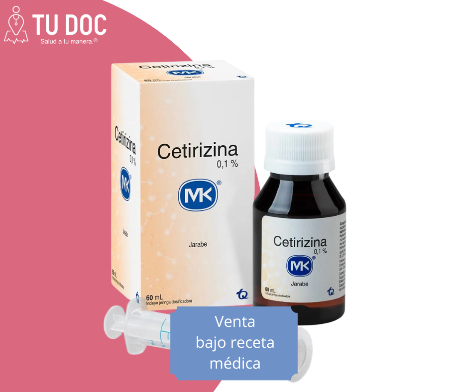 CETIRIZINA 5mg/5ml Jarabe 60ml