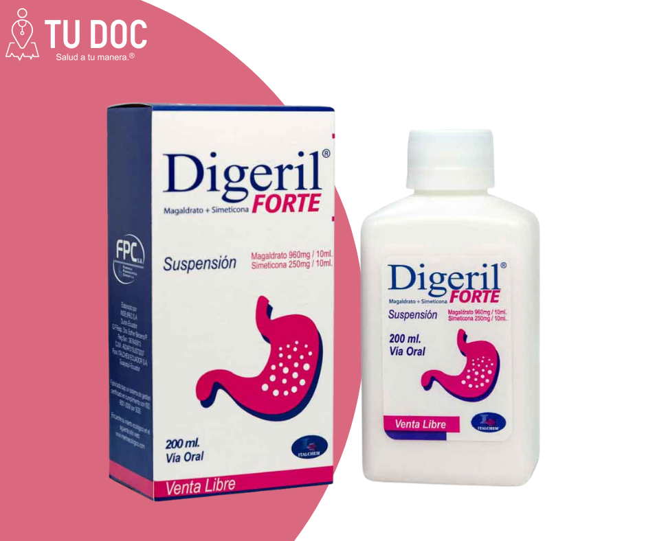 DIGERIL FORTE SUSP. 96/25MG/200 ML