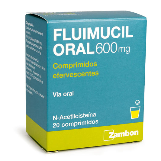 FLUIMUCIL 600 mg Tableta Efervescente