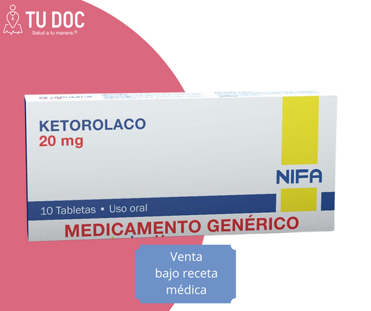 KETOROLACO 20 mg Tableta