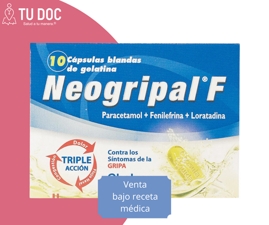 NEOGRIPAL 5 mg x 10 mg x 500 mg Cápsulas Blandas x 10