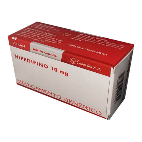 Nifedipino capsulas 10mg