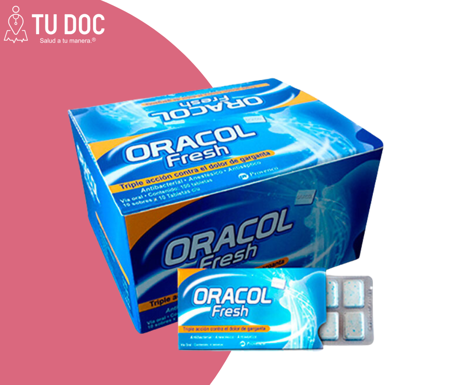 ORACOL Antiséptico  5 mg x 15 mg x 1 mg Tableta bliste x 10