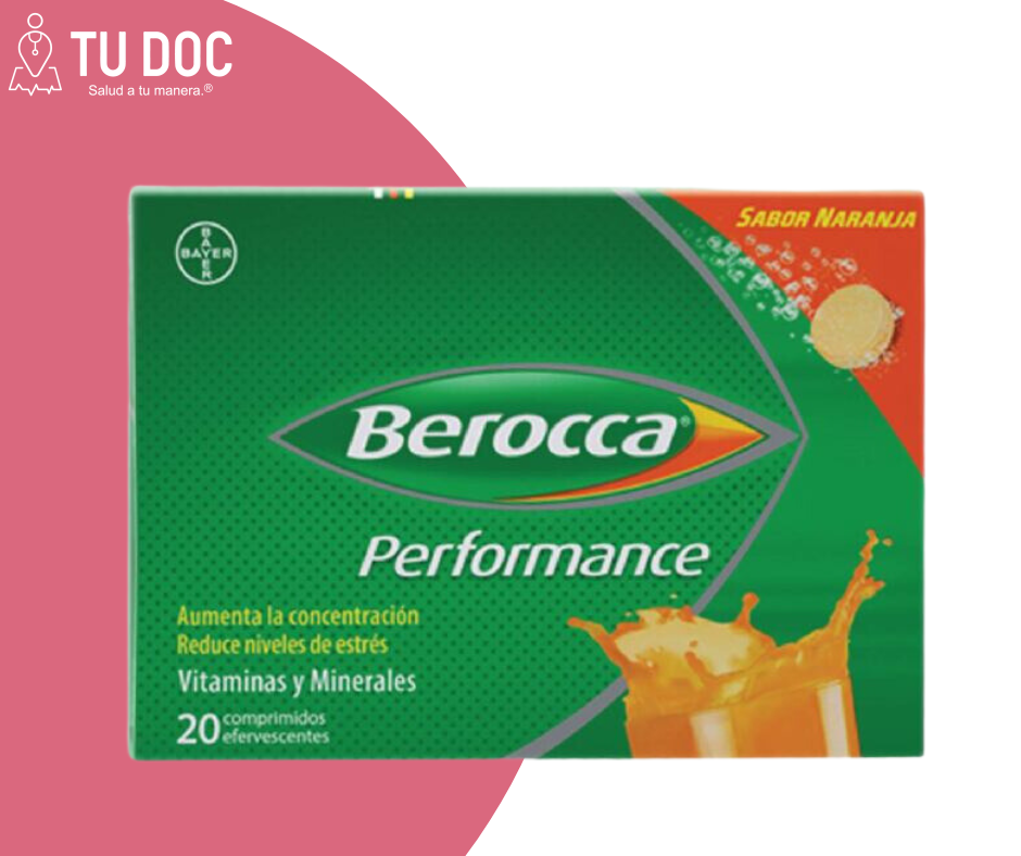 BEROCCA Performance Naranja Comprimidos Efervescentes x 20