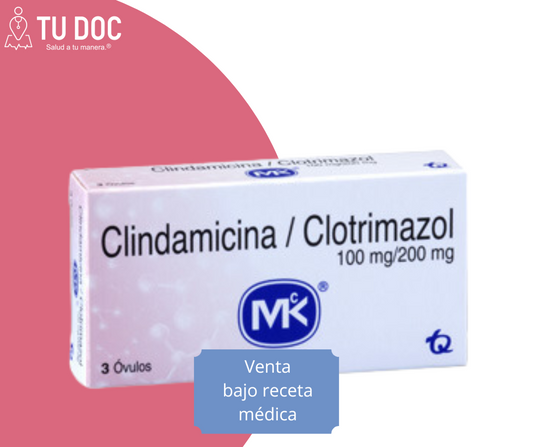 Clindamicina 100Mg + Clotrimazol 200Mg Ovulos Vag