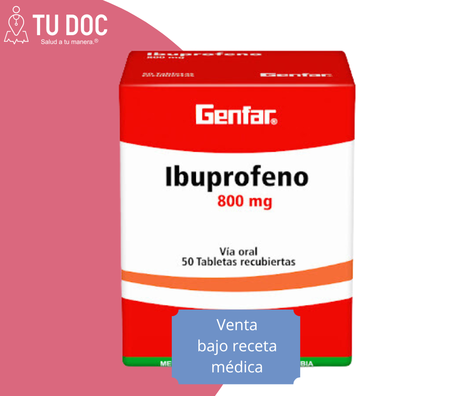 IBUPROFENO 800 mg Tableta Recubierta