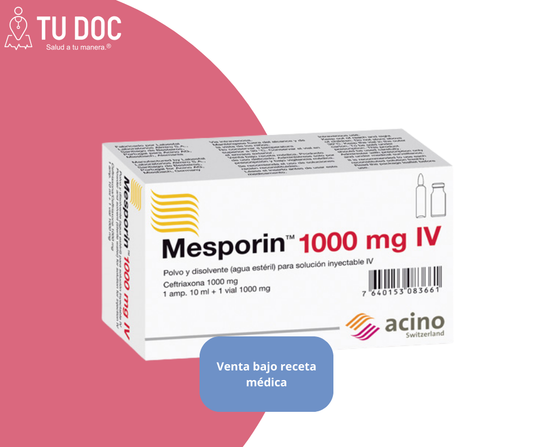 Mesporin 1000mg a ampolla inyectable intravenosa