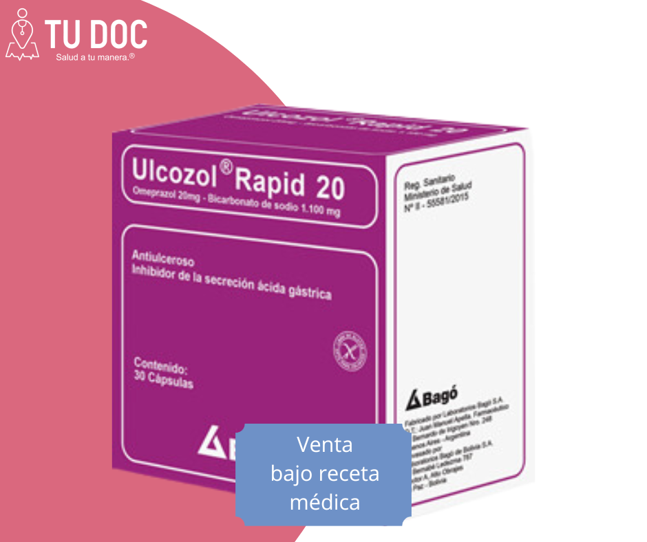 Ulcozol Sobres Rapid 20 Mg