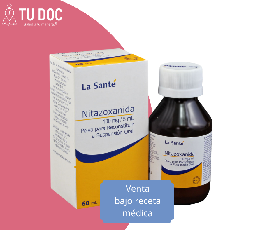 Nitazoxanida Suspensión 100mg/5ml