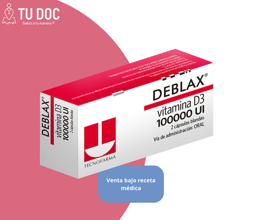 Deblax Vitamina D3 100000 Ui CAJA X 2 Cap
