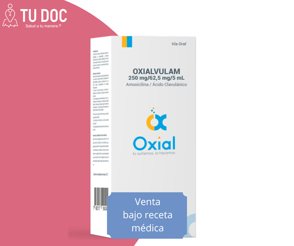 Oxialvulam Polvo Para Suspension 250mg + 62,5mg frasco x 120ml