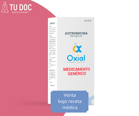 Azitromicina 200 mg/5 mL. polvo para suspensión