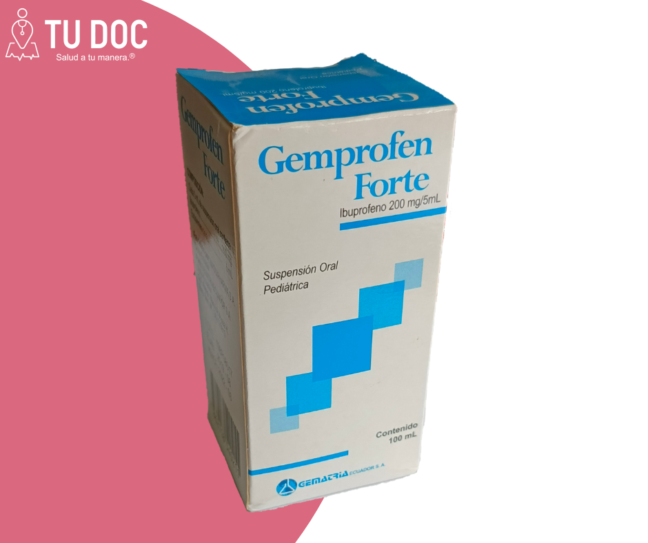 Gemprofen forte jarabe 200mg/5ml frasco x 100ml