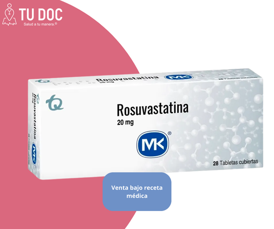Rosuvastatina 20mg Tabletas MK