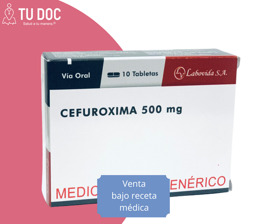 Cefuroxima 500mg  tabletas recubiertas