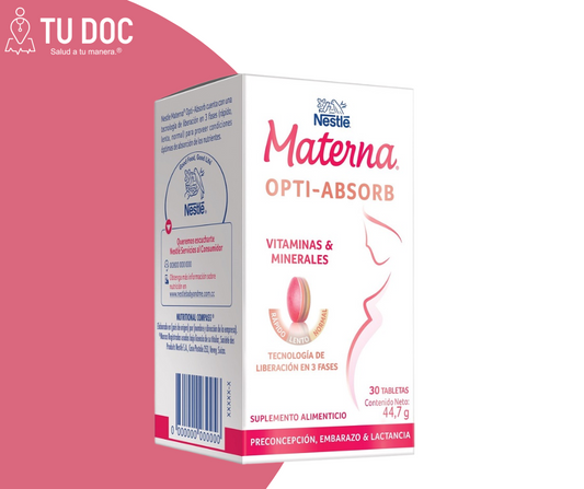 Nestle materna Opti Absorb 44.7gr tableta recubierta x 30