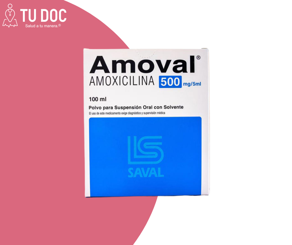 Amoval 500mg/5ml ecuaquimica - suspensión