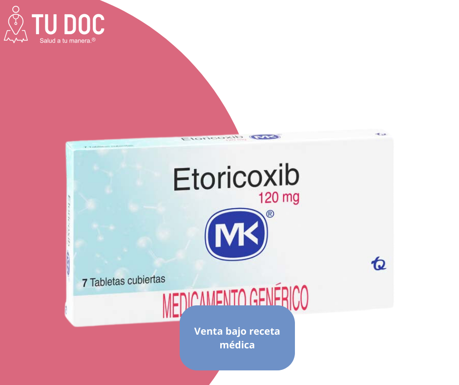Etoricoxib 120mg tabletas cubiertas