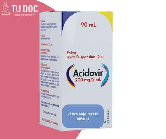 ACICLOVIR 200 MG SUSP 120 ML.