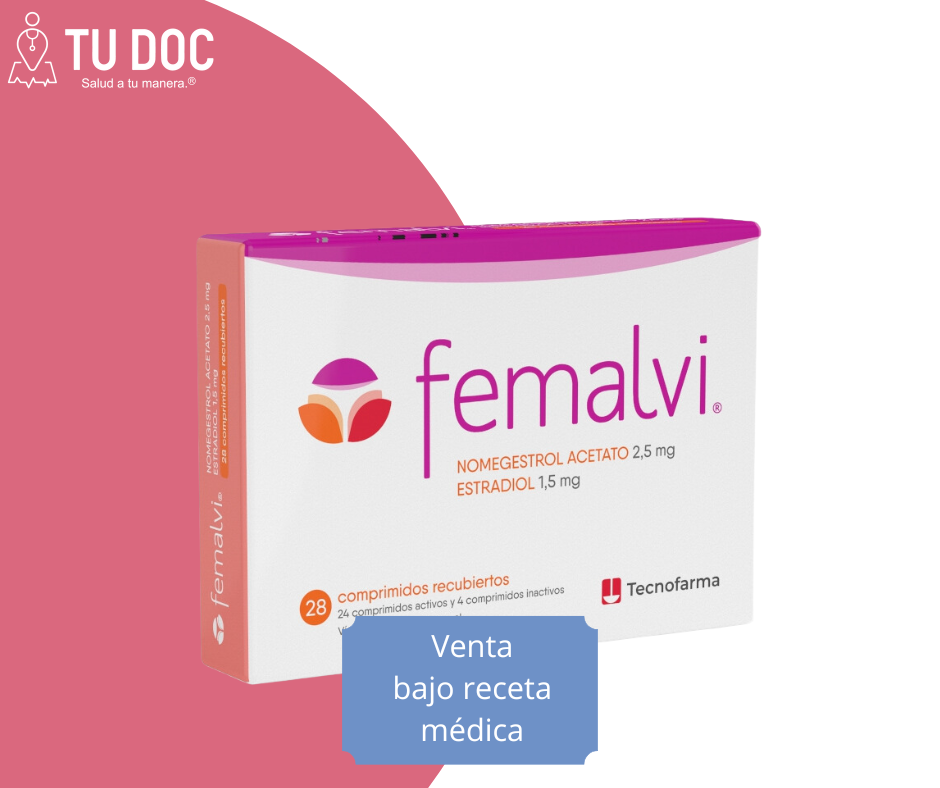 Femalvi Comprimidos Recubiertos 2.5Mg/1.5Mg caja x 28