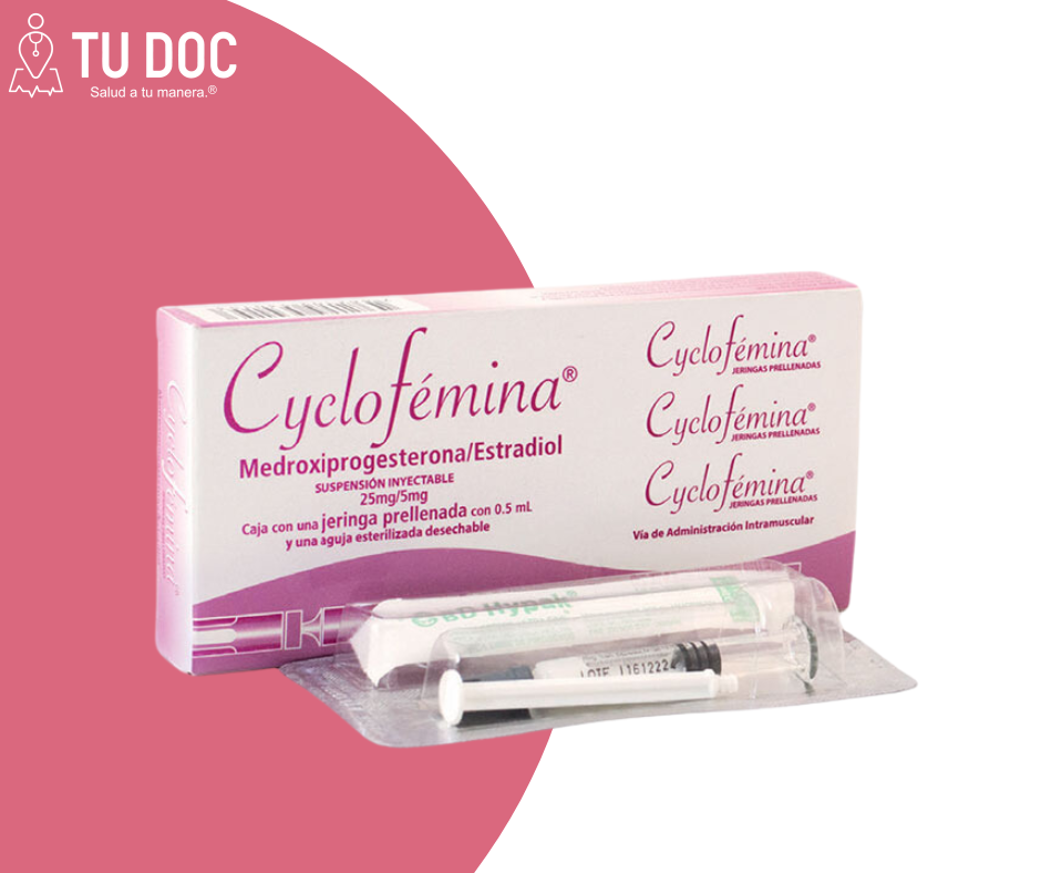 Cyclo femina 25/5mg jeringa prellena