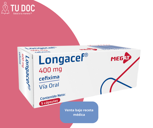 Longacef 400mg capsulas