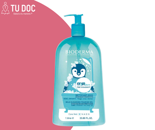 Abcderm Gel Moussant Limpiador Suave Díario de 1 Lt