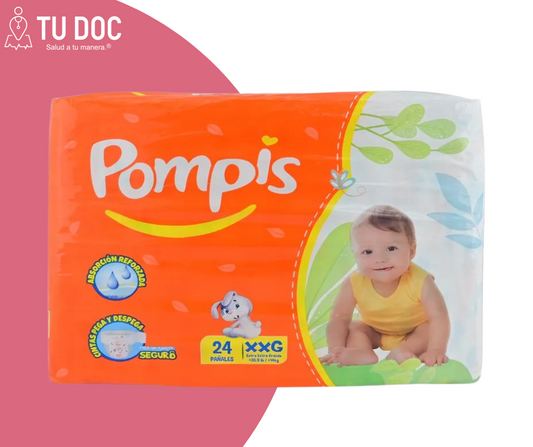 Pompis Pañal Infantil XXG 24 Unidades