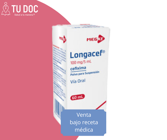 Longacef 100mg/5ml frasco x 60ml