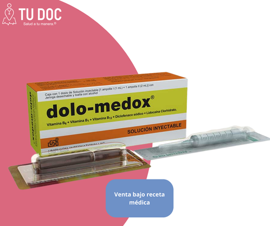 Dolo-medox 100/100mg solución inyectable