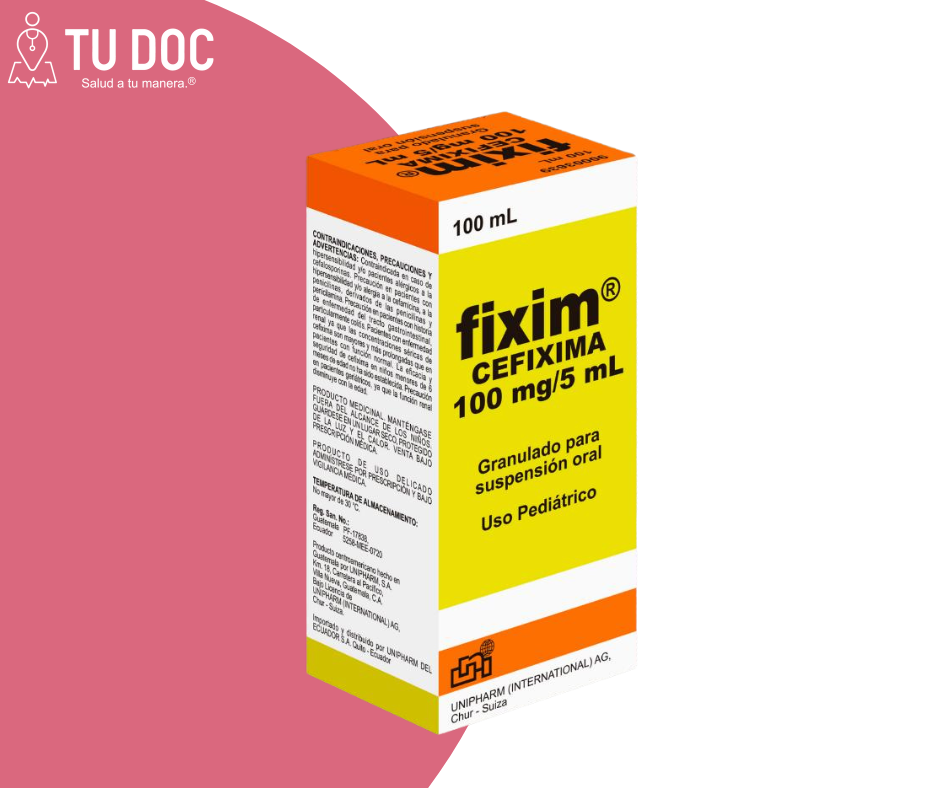 Fixim Granulado 100 Mg/5 Ml Susp. 100 Ml