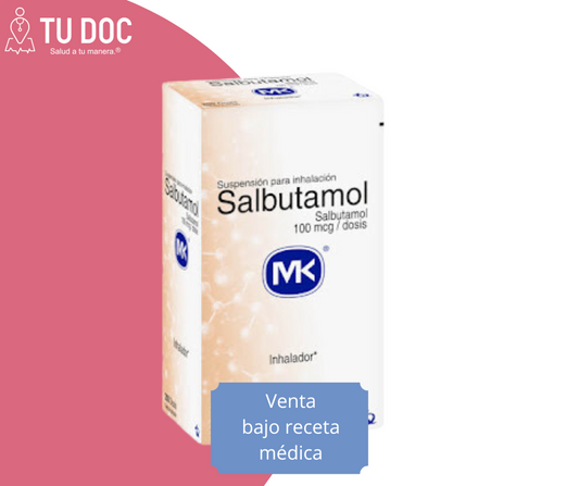 SALBUTAMOL 100MCG Suspensión para inhalación