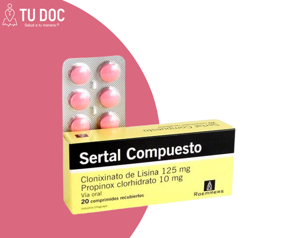 SERTAL 125 mg x 10 mg Comprimido