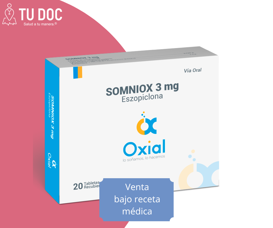 Somniox Tabletas 3mg caja x 20