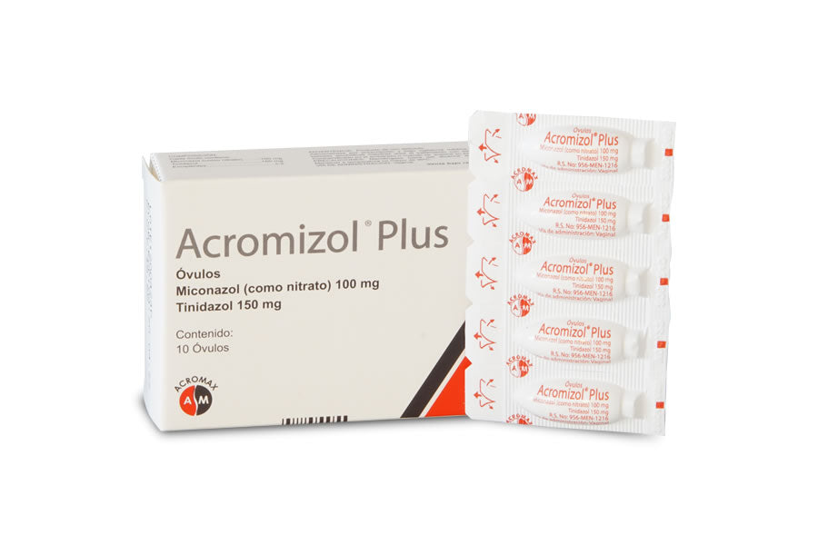 Acromizol Plus Óvulos 100/150 mg