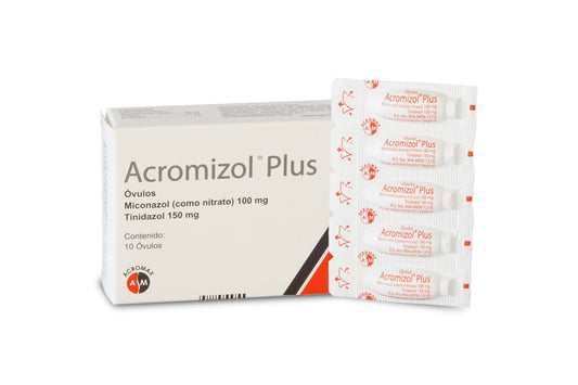 Acromizol Plus Óvulos 100/150 mg