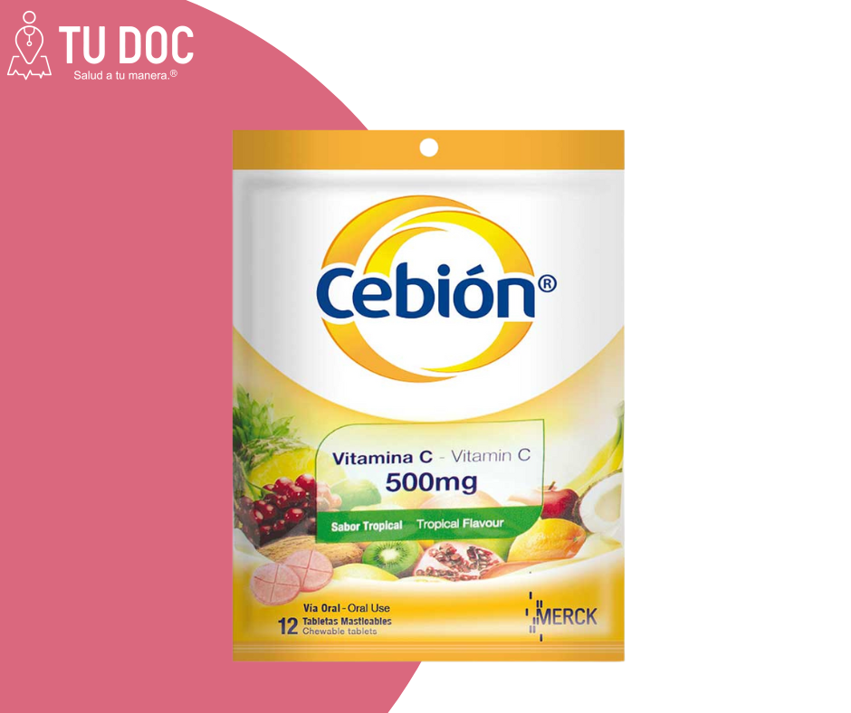 Cebion Vitamina C Naranja 500 Mg