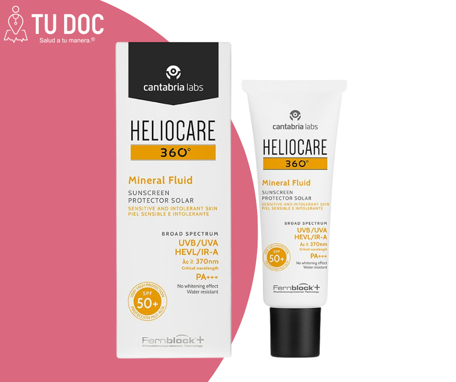 HELIOCARE 360º Bloqueador  Mineral Tolerance Fluid FPS 50 50 ml