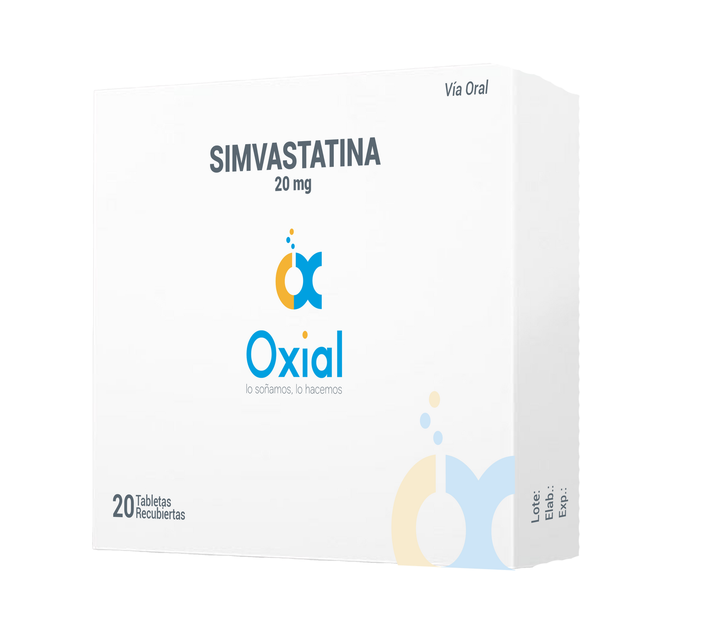 SIMVASTATINA 20 mg x 20 Tableta Recubierta