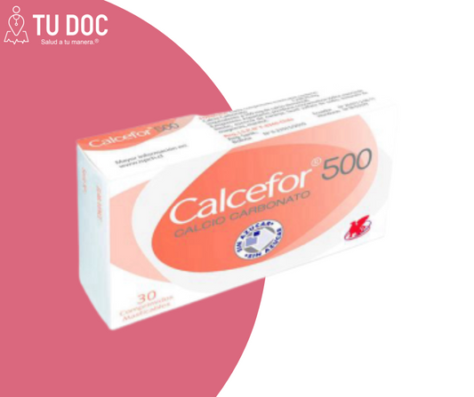 Calcefor 500mg tabletas caja x 30