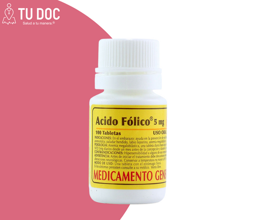 ACIDO FOLICO 5 mg Tableta x 100