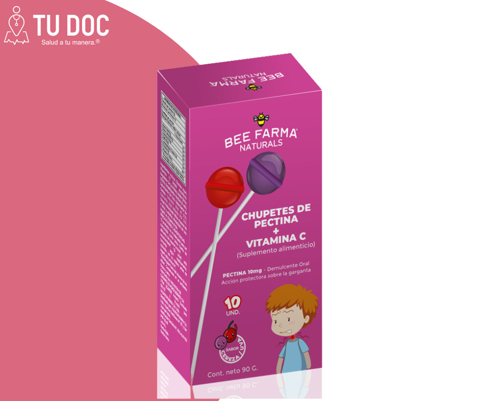 Bee Farma Chupetes De Pectina + Vitamina C 90 G X 10