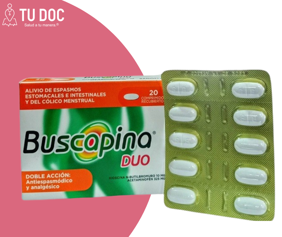 BUSCAPINA Duo 325/10mg Comprimidos recubiertos x 20