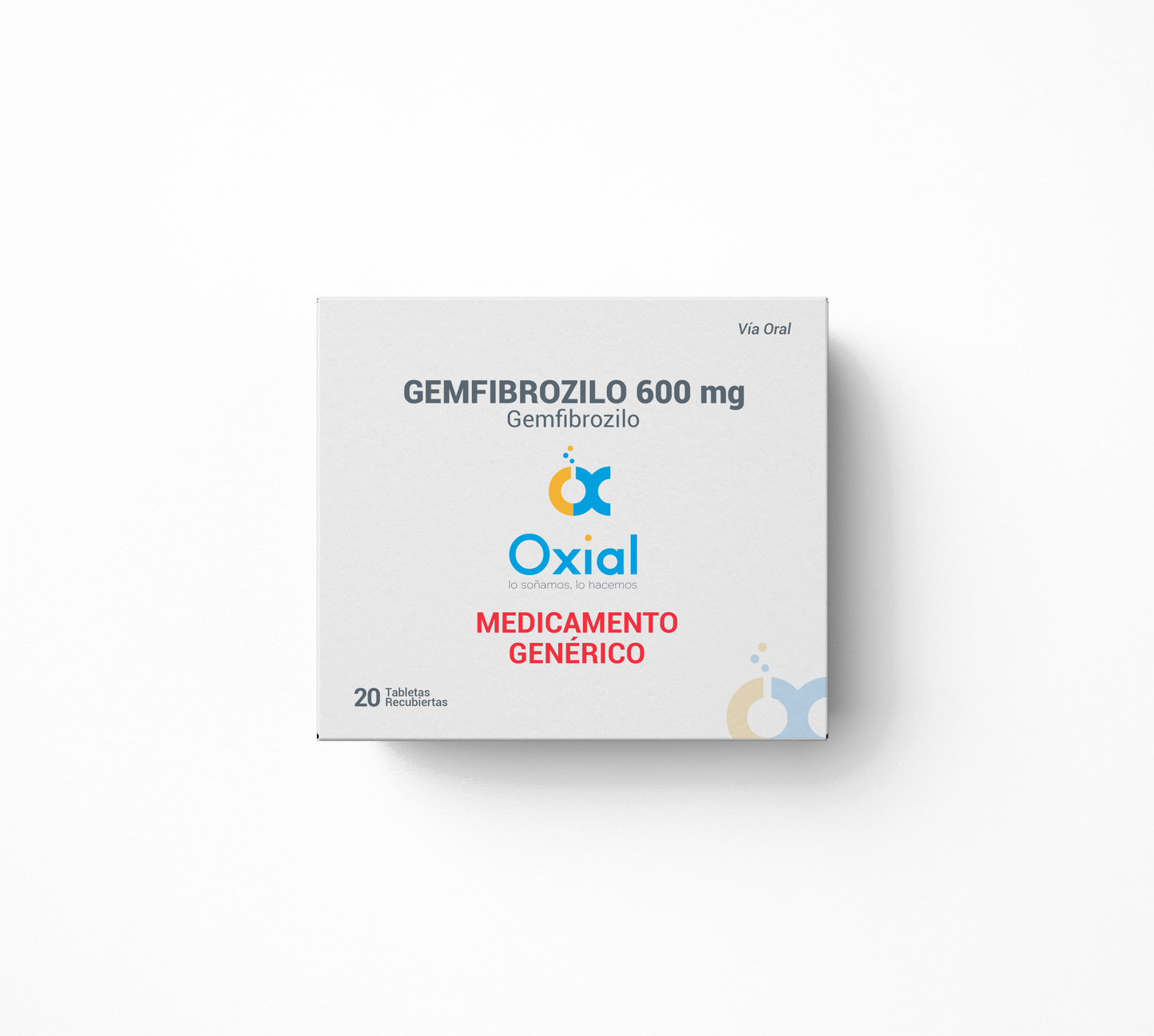 Gemfibrozilo tabletas 600mg caja x 20